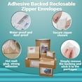 thumbnail image 4 of Pack of 1000 Adhesive Backed Reclosable Zipper Envelopes 6 x 6. Thickness 2 mil. Fix and Press Envelopes. Press and Stick Resealable Plastic Zip Bags for Multiple shipments, documents., 4 of 6