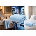 thumbnail image 4 of Kyusrd Hand Towels for Bathroom,Cotton Soft Absorbent Decorative Hand Towel for Face Spa Bath Gym Kitchen,Light Blue,34x74cm, 4 of 7