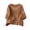Beige0, variant on Women's Easter Sweater Crew Neck 3/4 Sleeve Bunny Print Casual Loose Fit Waffle Knit Pullover Top for Spring Holiday
