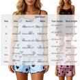 thumbnail image 3 of Wensltd Summer Fall Pajamas Set for Women Casual Sleepwear Print Tank Tops and Shorts Set Nightwear, 3 of 8