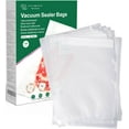 thumbnail image 1 of WWS-Quart Vacuum Sealer Bags for Food, 8x11 Inch, BPA Free Heavy Duty Sac Sous Vide Alimentaire for Food Saver, Freezer, Sous Vide, Meal Prep, Preprinted Labeling Area, Precut 100 count, 1 of 4