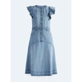 thumbnail image 4 of Scoop Women's Midi Dress with Flutter Sleeves, Sizes XS-XXL, 4 of 4