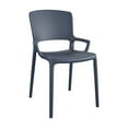 thumbnail image 6 of COSCO Outdoor/Indoor Stacking Resin Chair with Square Back and Arms, Navy, 2-Pack, 6 of 9