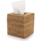 thumbnail image 5 of Cubierta cuadrada para caja de pañuelos de ratán, soporte para pañuelos de mimbre tejido a mano, 5.5 x 5.5 x 5.7 pulgadas, natural, 5 of 5