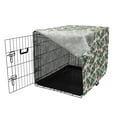 thumbnail image 3 of Ethnic Dog Crate Cover, Japanese Pattern of Bonsai and Sun Oriental Cultural Elements of Asia, Easy to Use Pet Kennel Cover Small Dogs Puppies Kittens, 7 Sizes, Army Green and Vermilion, by Ambesonne, 3 of 6