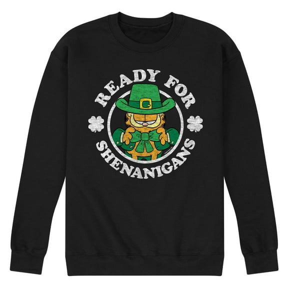 Garfield - Ready For Shenanigans  - Men's Crew Neck Fleece Pullover