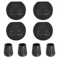 thumbnail image 1 of Unique Bargains 0.55'(14mm) Chair Feet Replacement Plastic Camping Chair Leg Tips Cap Protector Black 4 Pack, 1 of 7