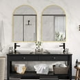 thumbnail image 6 of Kselythan Arched Mirror 20"x30" Arch Bathroom Mirror Wall Mirror Arched,Wall Mounted Vanity Mirror with Arch Metal Frame,Modern Bathroom Vanity Mirror for Bedroom,Living Room,Hanging or Leaning, 6 of 8
