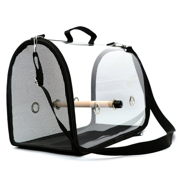 Clear top bird carrier