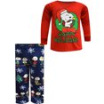 thumbnail image 2 of MJC Pyjama pour Garçons Peanuts Snoopy et Woodstock Joyeuses Fêtes (6), 2 of 2