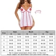 thumbnail image 2 of Conjunto de lencería Disfraz de enfermera para mujer Vestido de enfermera con escote en V profundo Tentación sin espalda Juego de rol erótico FLhrweasw Para estrenar, 2 of 6