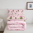 thumbnail image 5 of Manfei Girls Personalized Gifts King Size Comforter Sets,Pink Bowknot Kawaii Camber Comforters King Size,Pink Reversible,3-Piece,1 Comforter and 2 Pillowcases, 5 of 7