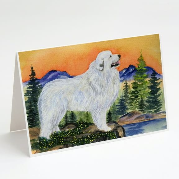 Great Pyrenees Greeting Cards and Envelopes Pack of 8