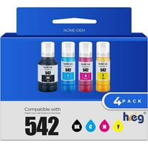 542 Ink Bottles Replacement for 542 ink Epson 542 ink refill bottles Ecotank Pro ET-5850 5800 5880 16600 16650 ST-C8000 Printers 4 Pack