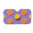 thumbnail image 7 of Haiem Yellow Lemon And Orange Car Windshield Sun Shade - Blocks UV Rays Sun Visor Protector, Sunshade to Keep Your Vehicle Cool, Universal Fit SUV Van Sedan-Small, 7 of 7