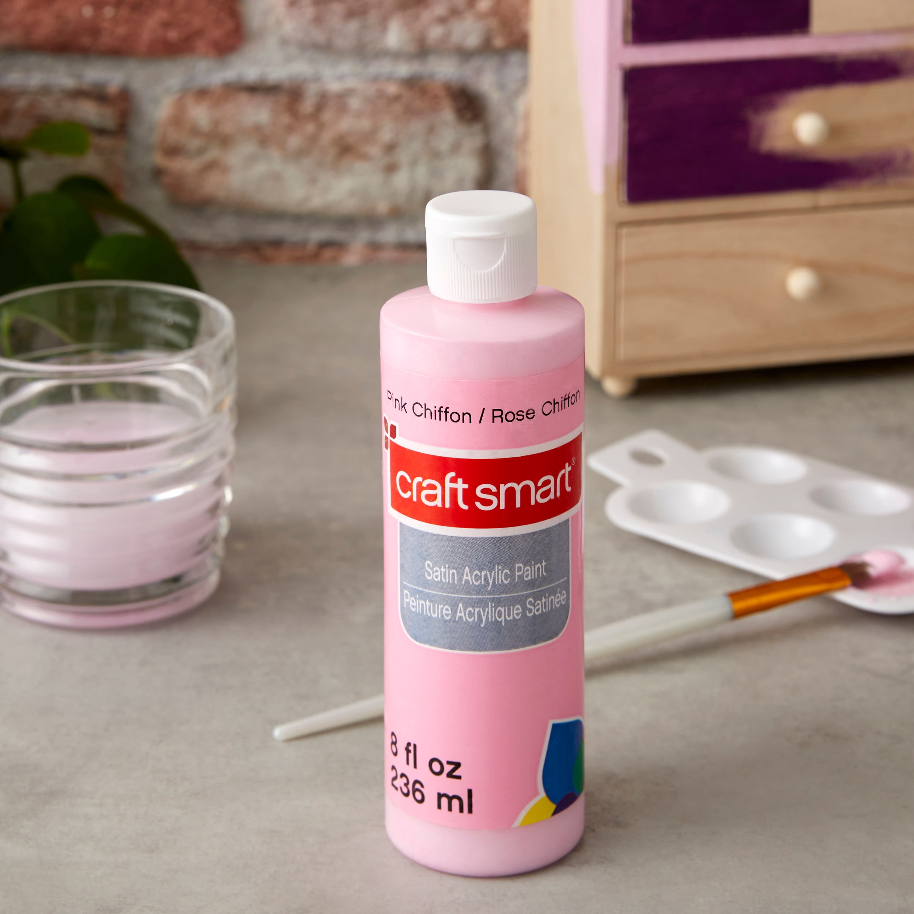 Craft Smart Satin Acrylic Paint, 8oz., 8 Pack