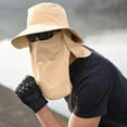 thumbnail image 2 of CSChome Chapeau de Protection Solaire Unisexe avec Visage, Protection Cou, Maille Creuse, Coupe-Vent, Sangle Fixe, Pliable, Protection Solaire Respirante, 2 of 7
