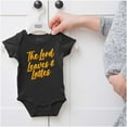 thumbnail image 5 of Fall Autumn The Lord Leaves Lattes Bodysuit Jumper Girls Infant Baby Brisco Brands NB, 5 of 6