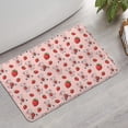 thumbnail image 2 of Pink Cow Strawberry Pattern Bathroom Rugs Mat,Non Slip Microfiber Bathroom Rug,Rubber Backing,Soft Bathroom Mats for Bathroom Floor,Tub and Shower,17x27in(43x68cm), 2 of 5