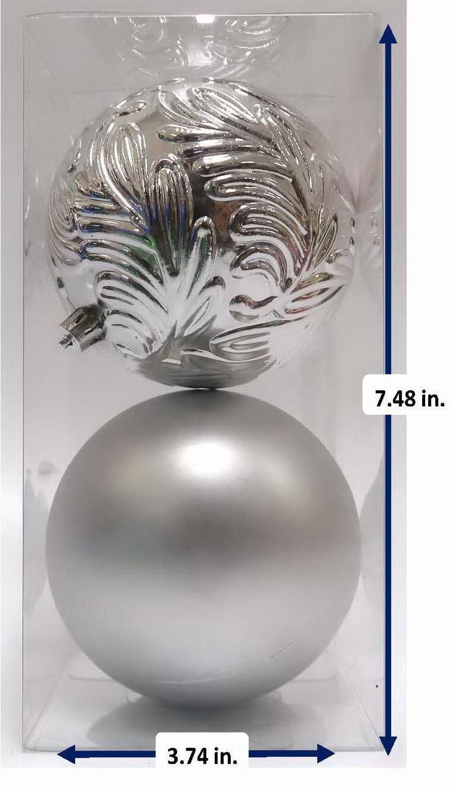 2CTS 100MM SHATTERPROOF ORNAMENTS