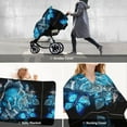 thumbnail image 6 of Car Seat Cover Baby - Blue Rose Butterfly Beautiful A Breathable Infant Car Seat Cover for Baby Carseat, Lightweight Comfort Baby Essentials Must Haves Newborn Stuff for Girl Boy, 6 of 7