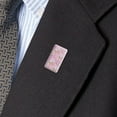 thumbnail image 2 of If Pigs Could Fly Pink Clouds Wings Metal Rectangle Lapel Hat Pin Tie Tack Pinback, 2 of 4