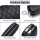 thumbnail image 2 of Genuine Leather Coin Purse, Double Zipper Keychain Wallet Change Pouch Bag with Key Chain, 2 of 5