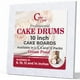 thumbnail image 1 of Tablas cuadradas para tartas Cakebon, 10 pulgadas, resistentes, 1,3 cm de grosor, blancas, paquete de 6, 1 of 9