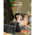 thumbnail image 4 of 20000mAh Rechargeable Solar Fan LED Lantern 8 Inch Portable Cordless 7W High-Speed Brushless Motor with 5-Speed Settings, Quiet Operation, 3-Level LED Light, Timer and Reverse Charging, 4 of 11