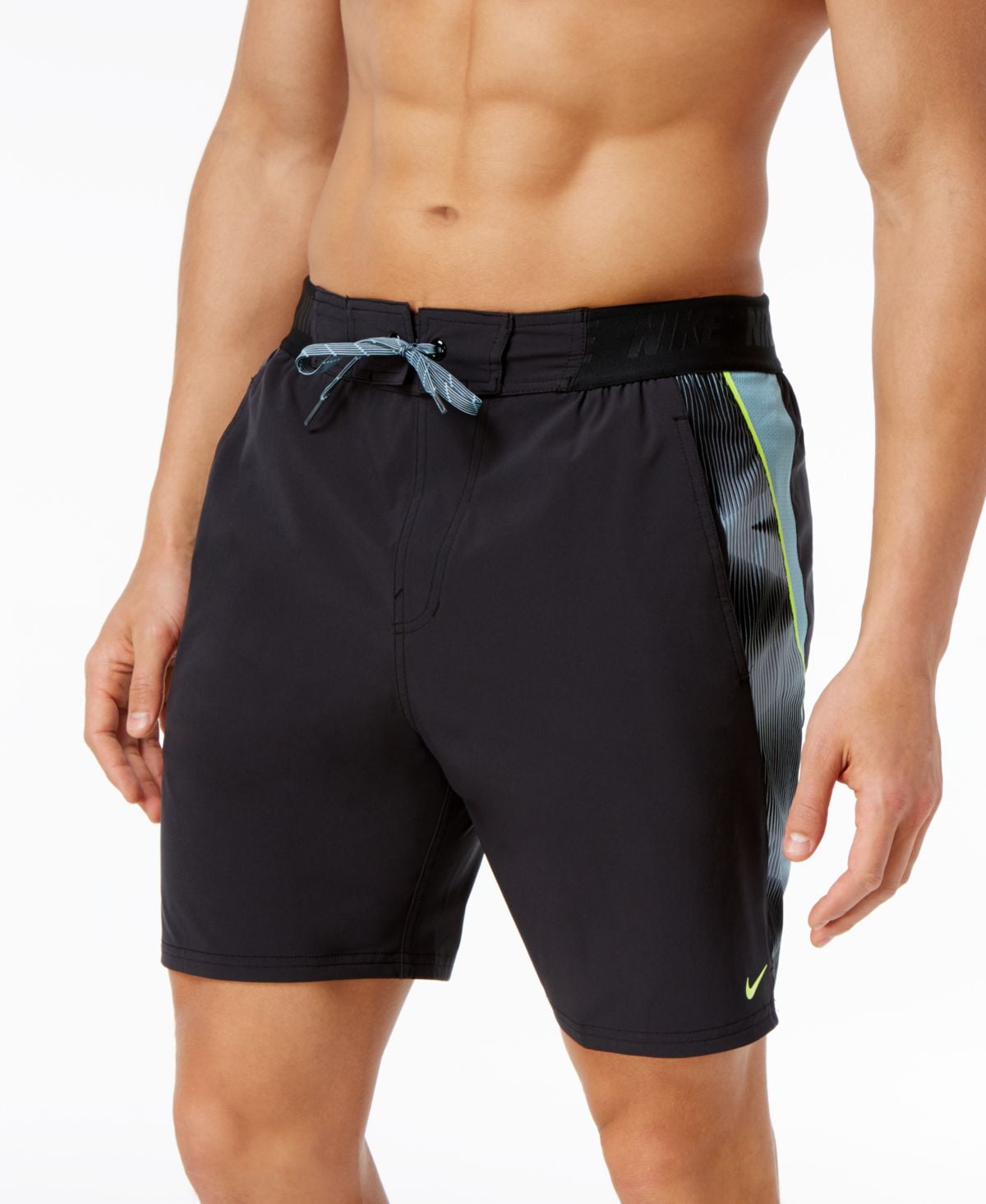 nike neon swim trunks