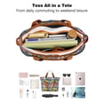 thumbnail image 4 of Tote Bag for Women - Boston Terrier Shoulder Bag - Large Utility Work Duffle Bag with Zipper Handbag for Travel, Work, Sprots, 4 of 5