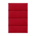 thumbnail image 2 of Vant 30 x 11.5 Inch Upholstered Decor Wall Panel, Suede Red Melon (4 Pack), 2 of 8