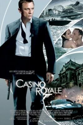 Casino Royale Movie Silk Fabric Poster  27"x40" 007 