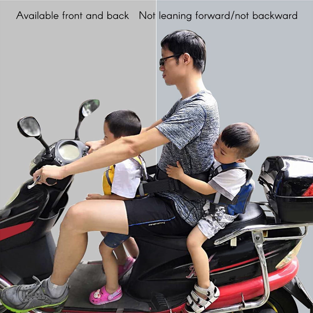 Motorcycle Safety Harness Kid Moto Oxford Harness Ajustable Safety Vest Very Effective to Prevent Passengers from Side Slipping and Falling,1 Breathable Material Child Motorcycle Harness 
