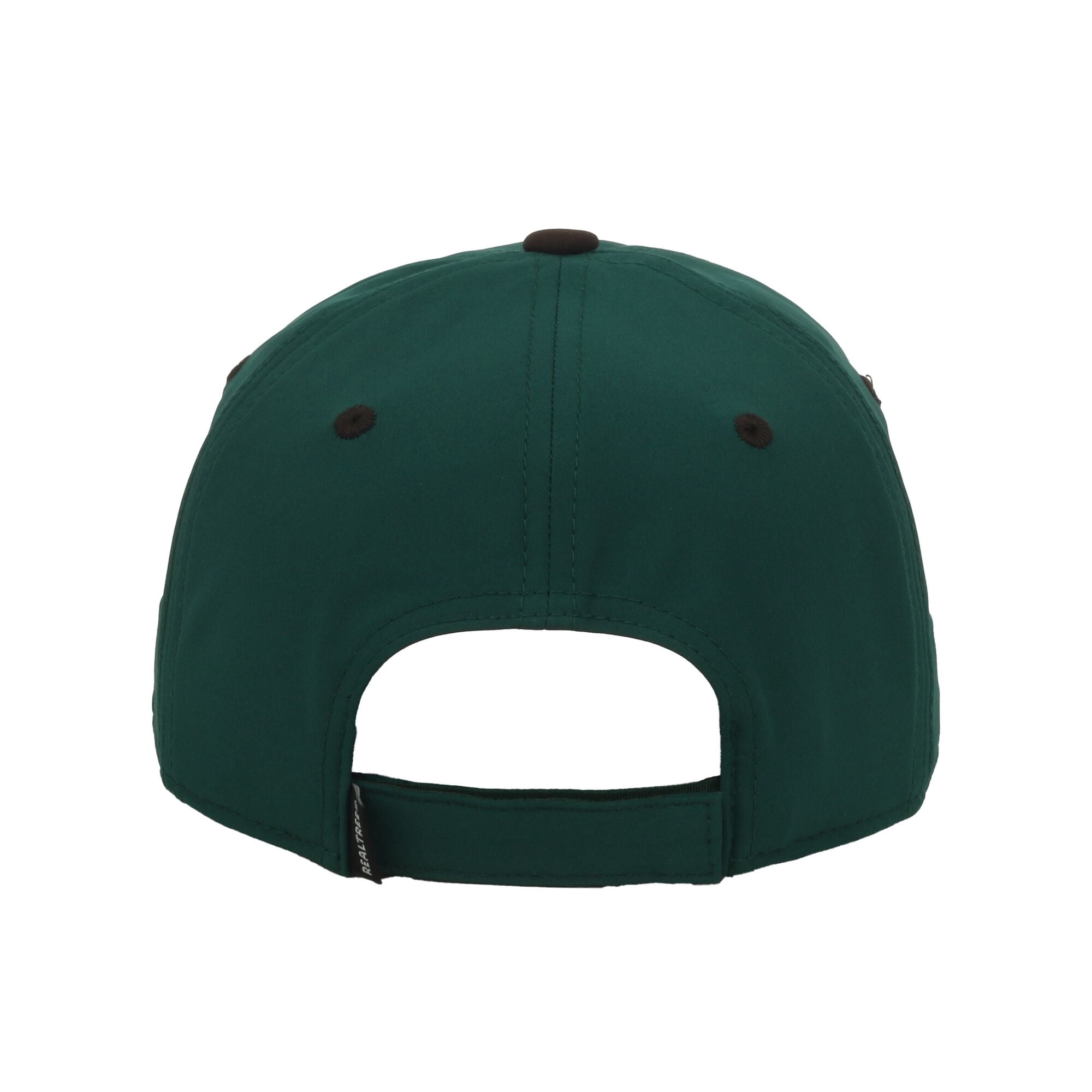 Realtree Unstructured 6-Panel Dad Hat – Debossed Suede Patch Logo Cap, Dark Green, One Size