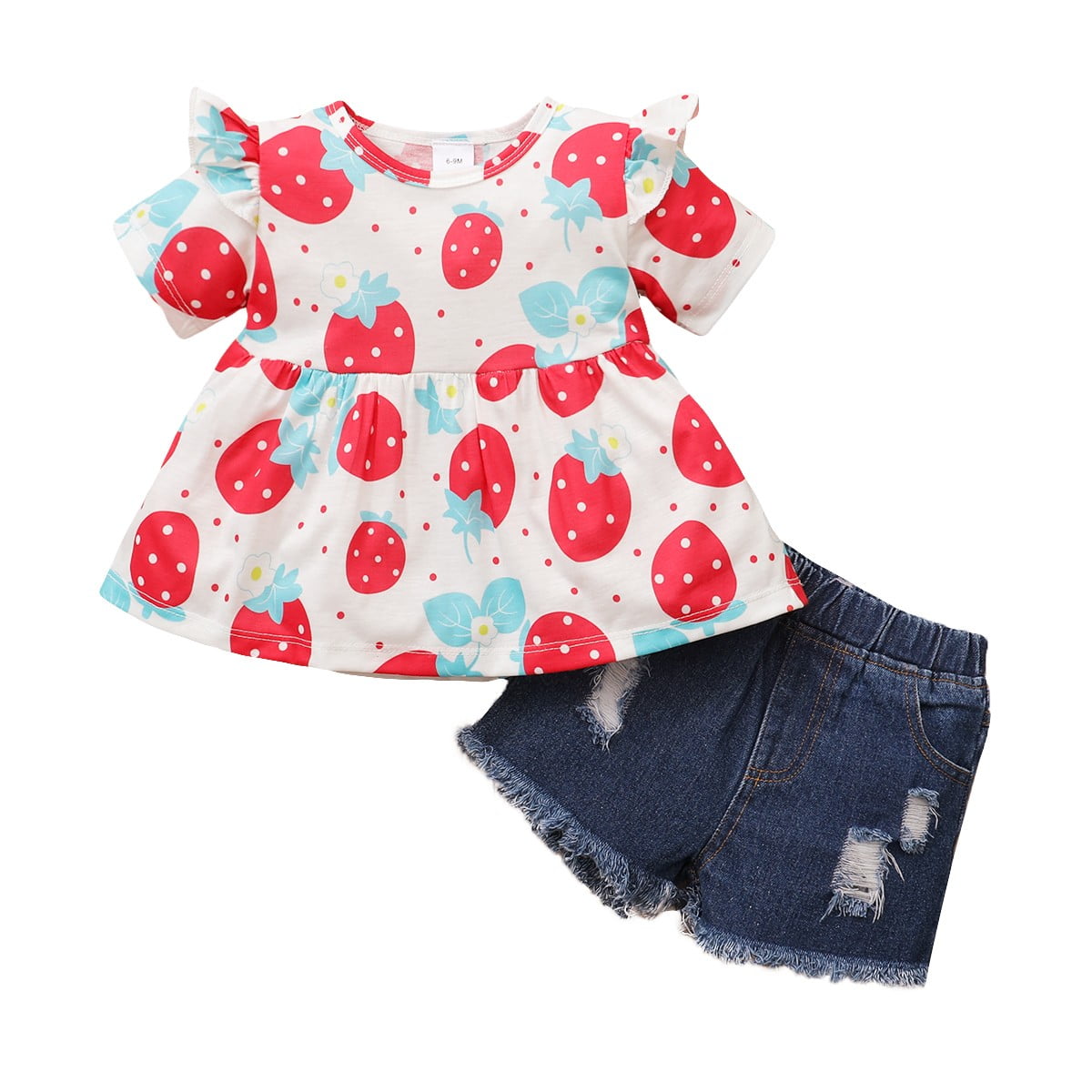 Infant Baby Girls Clothes 12 Months Baby Girls Summer Short Outfit Sets 18 Months Short Sleeve