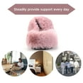 thumbnail image 5 of BERANMEY Women's Fuzzy Slippers Open Toe Cross Band Memory Foam House Slippers Indoor Outdoor Cozy Plush Slippers for Women Winter Warm Shoes, 5 of 9
