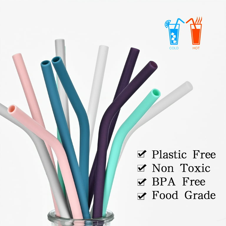 Reusable Silicone Straw - Extra Long, 4 Pack – Natural Resources