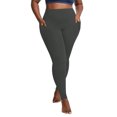 thumbnail image 3 of REALiKUN Plus Size Leggings for Women Stretchy Workout Yoga Pant High Waist Opaque Leggings with Pockets, 3 of 7