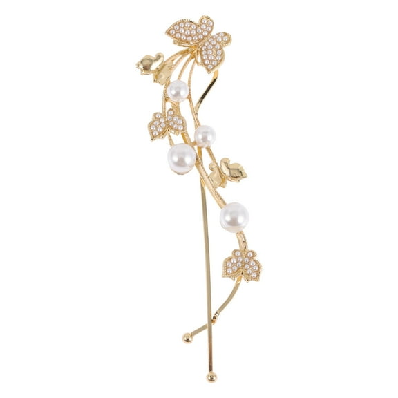 Hair Clips Barrette Rhinestone Clip Bridal Accessories Pin Women Snap Bride Butterflies Pearls Girls Bobby Pearl Hairpin