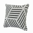 thumbnail image 4 of Ox Bay Stylish Geometric Striped Throw Pillow, Black / White, 20 in. Square, Count per Pack 1, 4 of 8