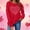 A276 Red, variant on Sweatshirt for Women Graphic Heart Print Crewneck Long Sleeve Loose Fit Casual Pullover Tops Fashion Festive Heart Pattern Clothes for Daily Wear