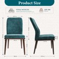 thumbnail image 5 of AFO Upholstered Dining Chairs Set of 6, Modern Fabric Kitchen Side Chairs with Solid Wood Legs,for Home, Restaurant or Cafe, Green, 5 of 6