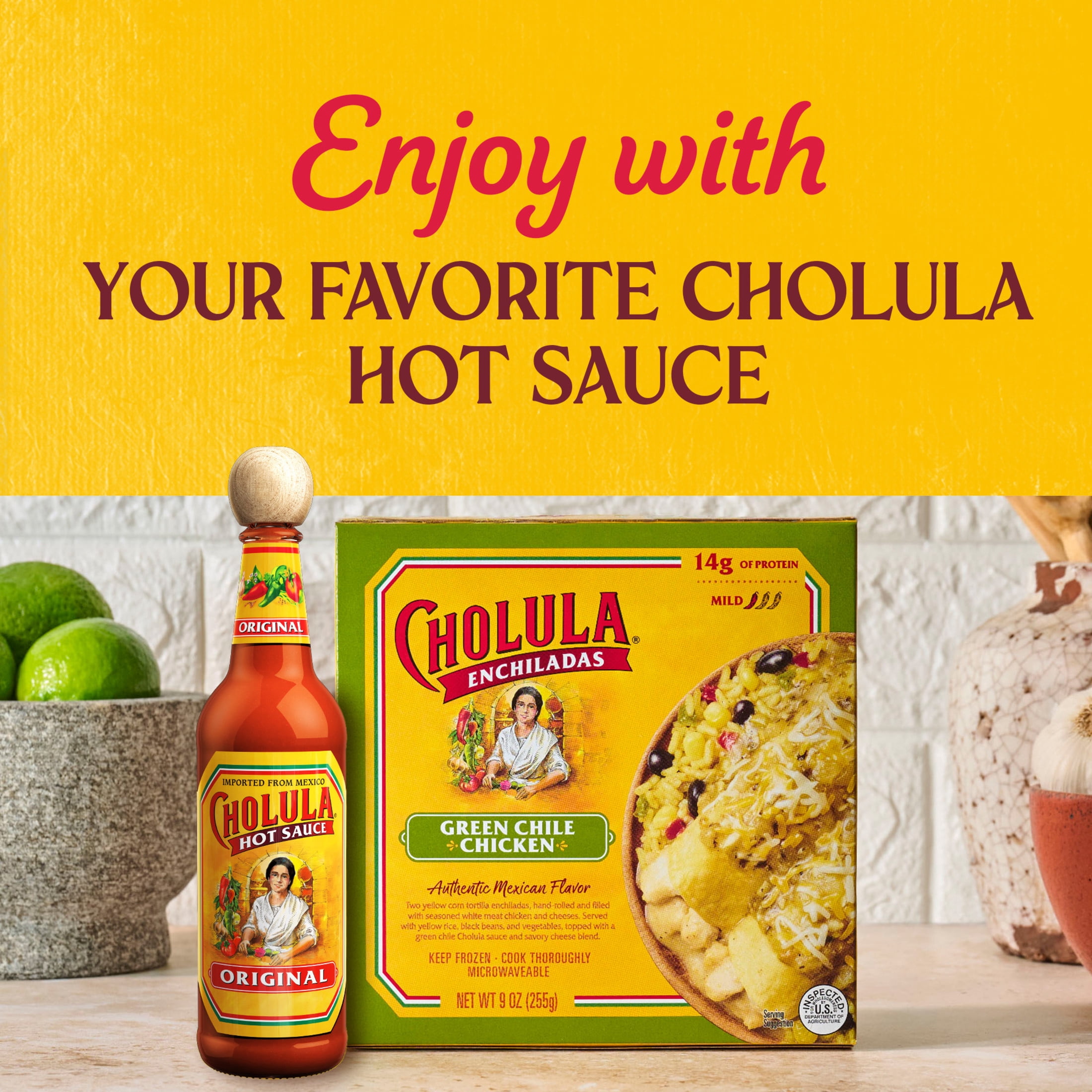 Cholula Green Chile Chicken Enchiladas, 9.0 oz Cup
