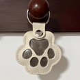 thumbnail image 6 of Pet Paw Shaped Leather Keychain, Memory Charm Holder, 6 of 8