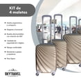 thumbnail image 2 of Set De 4 Maletas De Viaje Sky Travel Policarbonato 4 Ruedas Con Candado Beige, 2 of 8