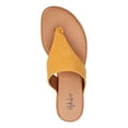thumbnail image 3 of STYLE & COMPANY Womens Yellow Knotted Detail 0.5" Platform Studded Cushioned Emmaa Round Toe Wedge Slip On Thong Sandals Shoes 7.5 M, 3 of 4