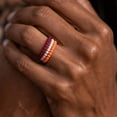 thumbnail image 3 of Enso Rings Beaded Stackables Silicone Ring - Oxblood - 11, 3 of 7