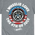 thumbnail image 3 of Hot Wheels - I Wheelie Love 4th of July - Toddler And Youth Short Sleeve Graphic T-Shirt, 3 of 5