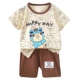 thumbnail image 1 of Vêtements Garçon Tout-Petit Dessin Animé T-Shirts à Manches Courtes Shorts Col Ras du Cou Été Vêtements Bébé Garçon Vêtements Bébé Garçon Tenue Garçon 4T, 1 of 4